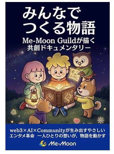 『みんなでつくる物語 Me-Moon Guildが描く共創ドキュメンタリー』の表紙